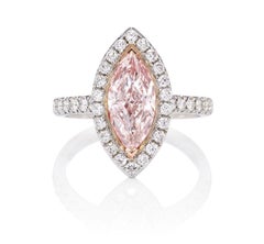 Emilio Jewelry Gia Certified Pink Diamond Ring