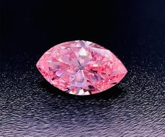 Emilio Jewelry Gia Certified Vivid Pink Marquise Diamond