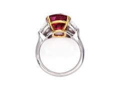 Emilio Jewelry GRS Certified 7.50 Carat Burma No Heat Pigeon Blood Ruby Ring