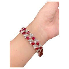 Emilio Jewelry Grs Certified Vivid Red Burma No Heat 38,00 Karat Armband