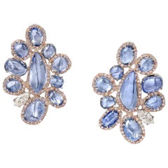 Emilio Jewelry Gubelin Certified No Heat Kashmir Sapphire Earrings