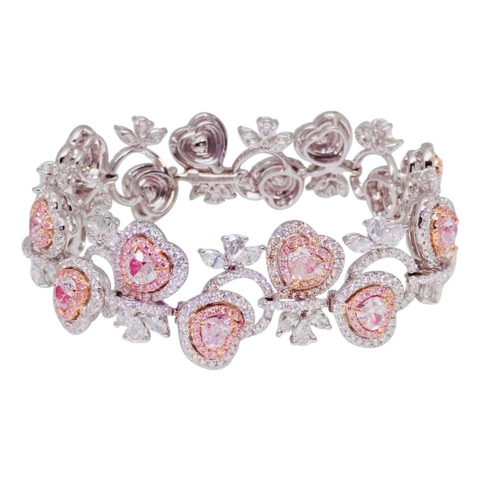 Rose garden grandeur pink bracelet Clearance