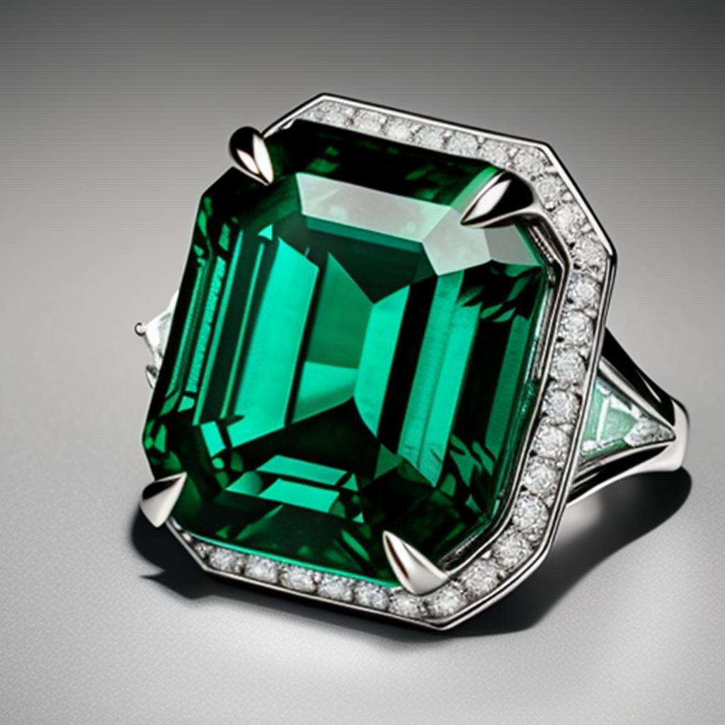 Emilio Jewelry Magnificent Emerald Ring  In New Condition For Sale In New York, NY