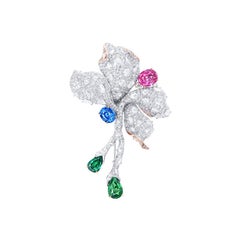 Broche Flor Multicolor Emilio Jewelry