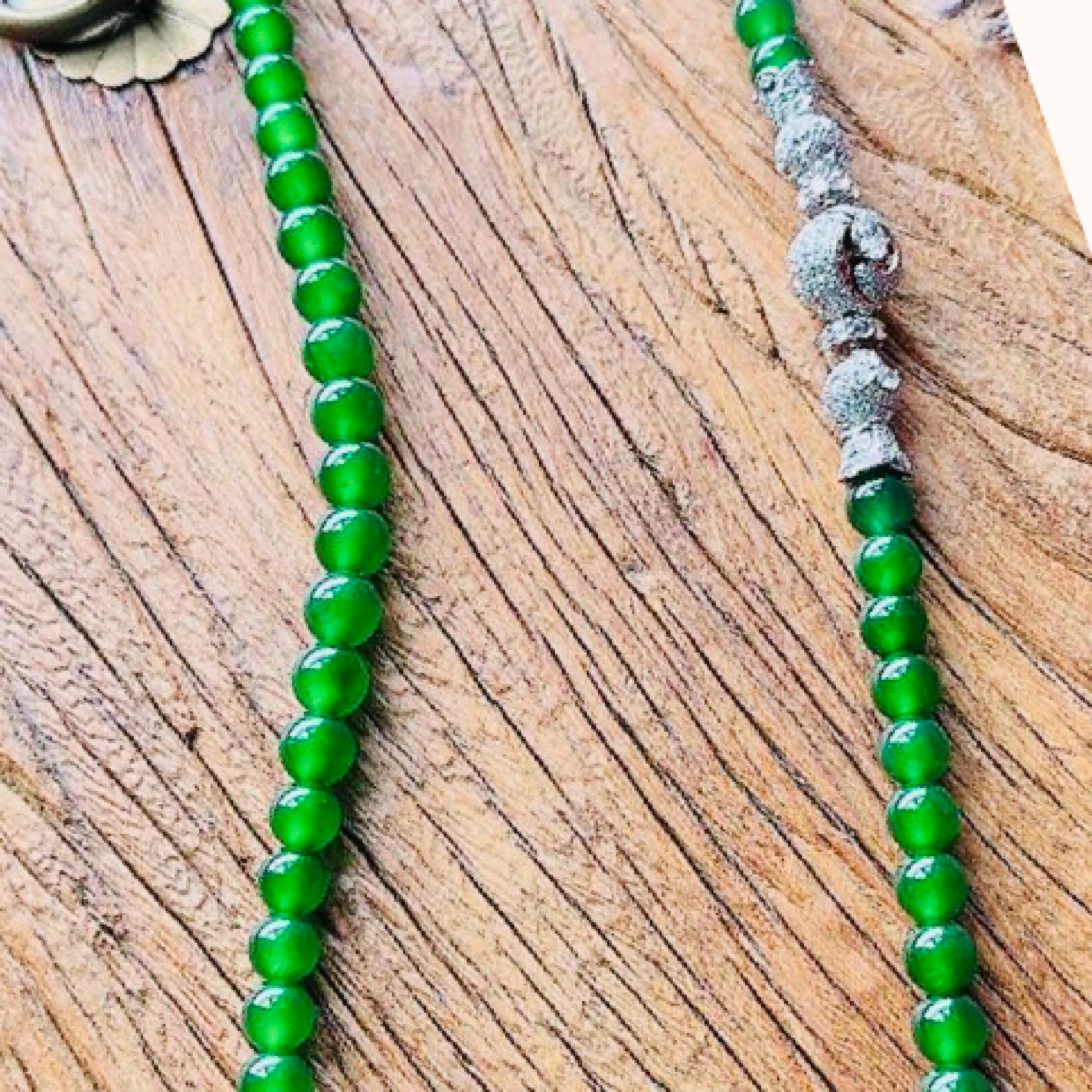 Emilio Jewelry Natural 9mm Jadeite Long Necklace For Sale 1
