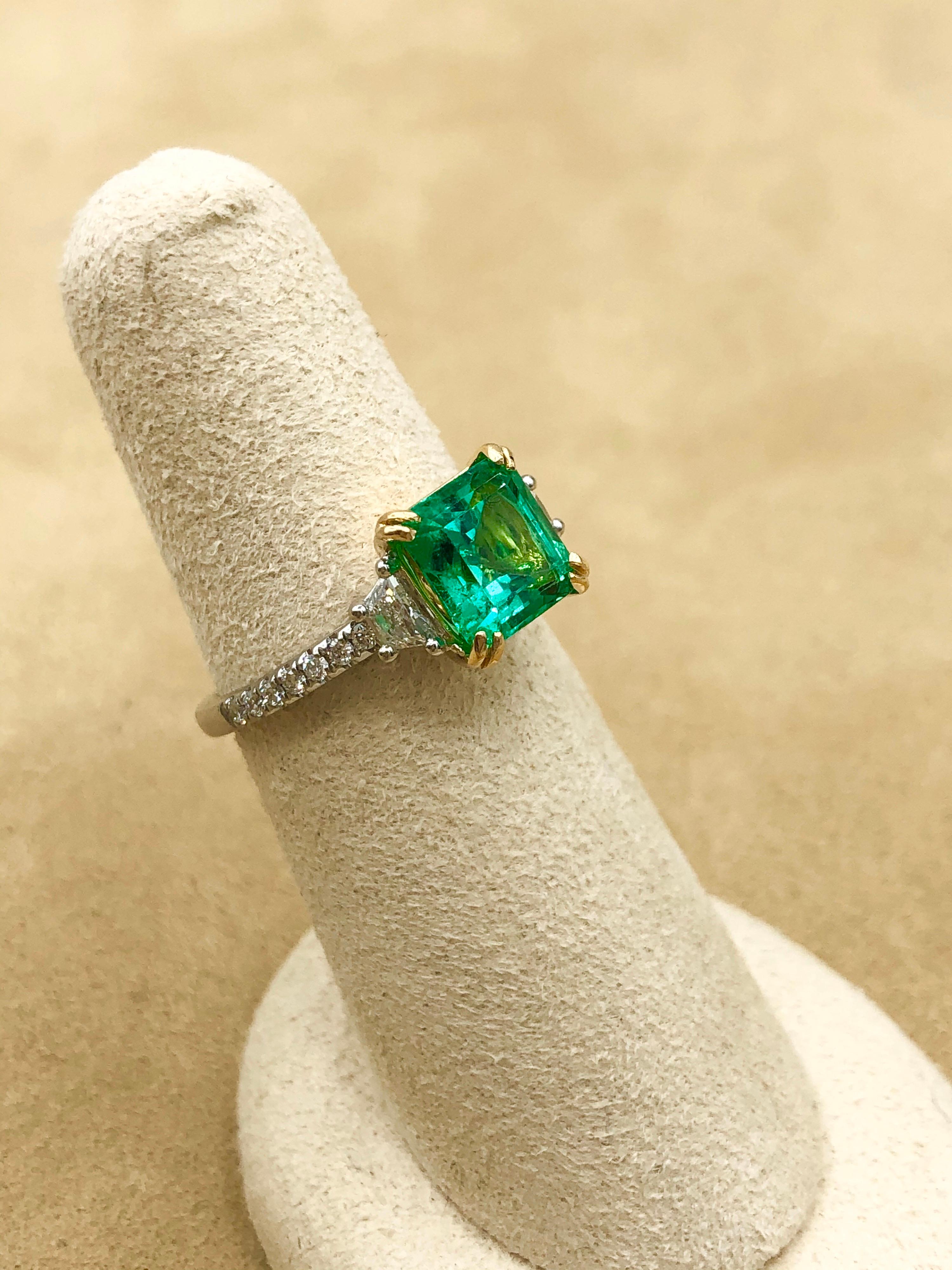 Emilio Jewelry No Oil Colombian Emerald Ring 6