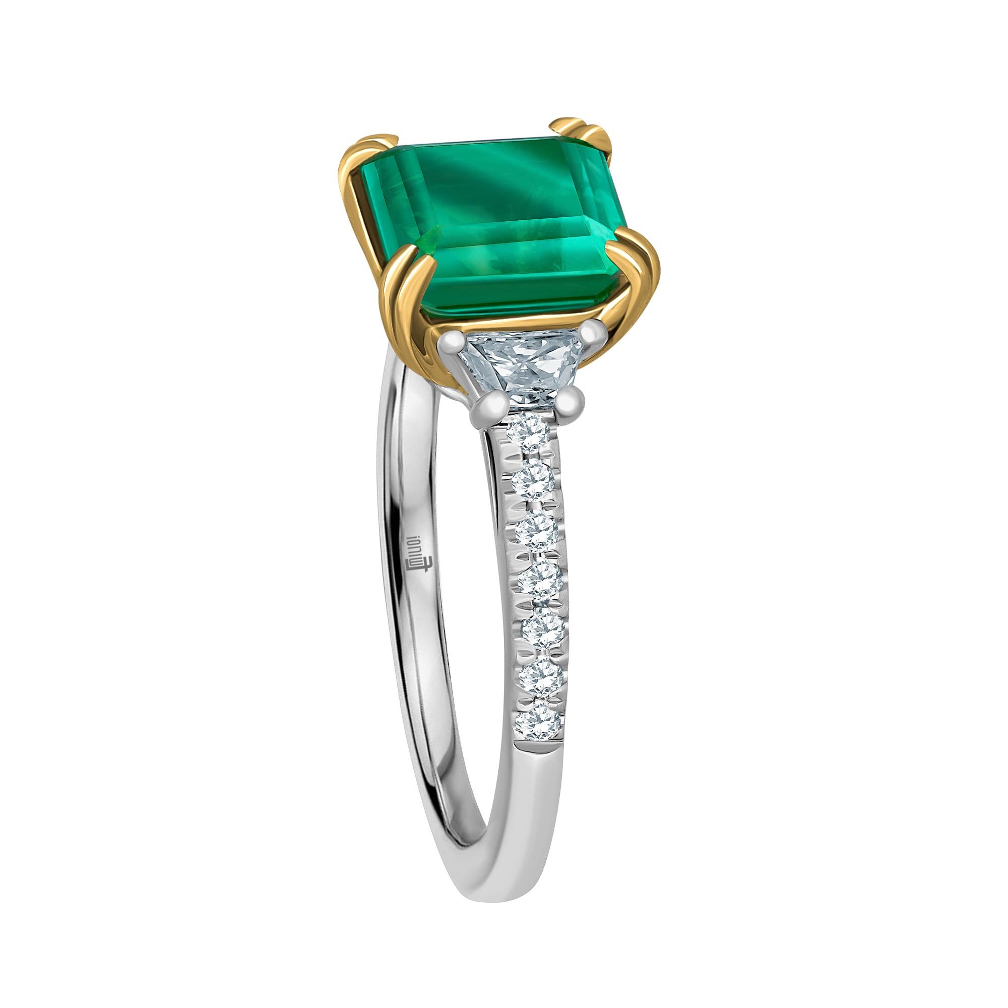 Emilio Jewelry No Oil Colombian Emerald Ring 8