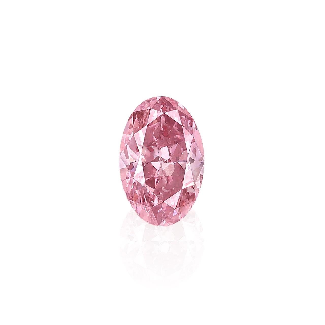 Emilio Jewelry Oval Argyle Pink Diamond   In New Condition For Sale In New York, NY