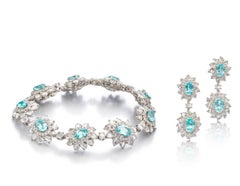 Emilio Jewelry Paraiba Bracelet And Earring Suite