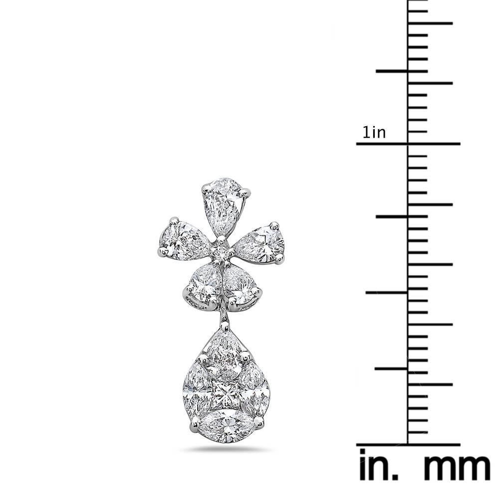 Ohrgehänge mit kleinem Blumen- und Tropfenmuster von Emilio Jewelry im Zustand „Neu“ im Angebot in New York, NY