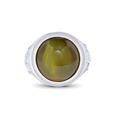 Emilio Jewelry Rare 50.00 Carat Cats Eye Ring