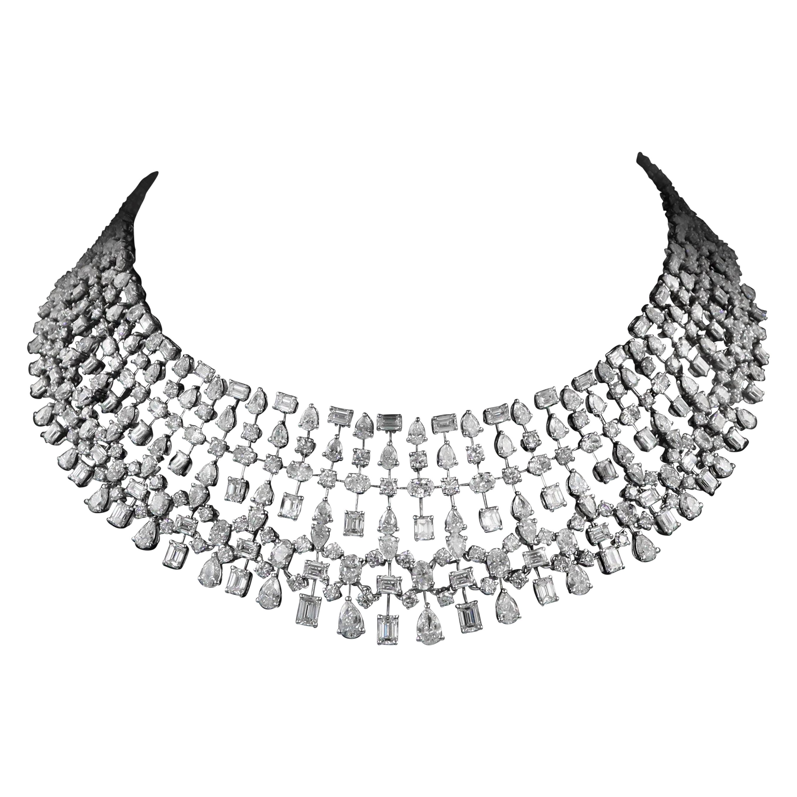 Emilio Jewelry Rote Teppich-Diamant-Halskette
