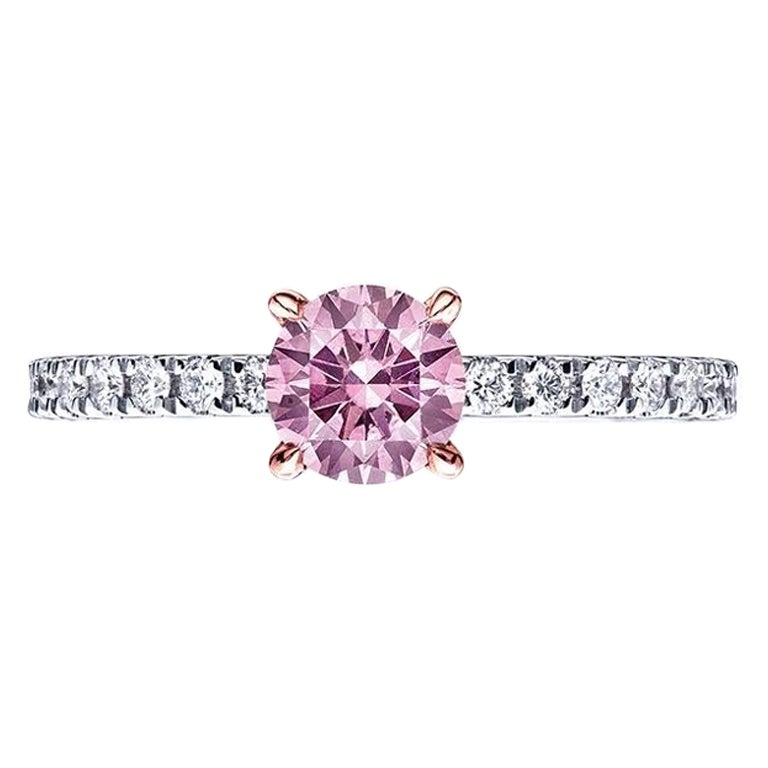Emilio Jewelry Anillo Redondo Argyle Pink Diamond