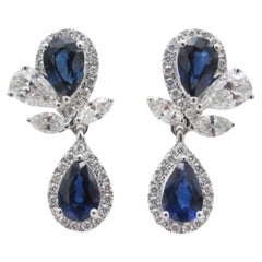 Emilio Jewelry Sapphire Pear Drop Earrings