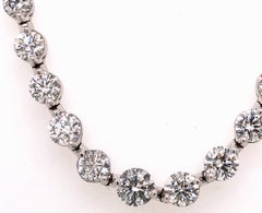 Emilio Jewelry Signature 10.35 Carat Graduating Diamond Riviera Necklace