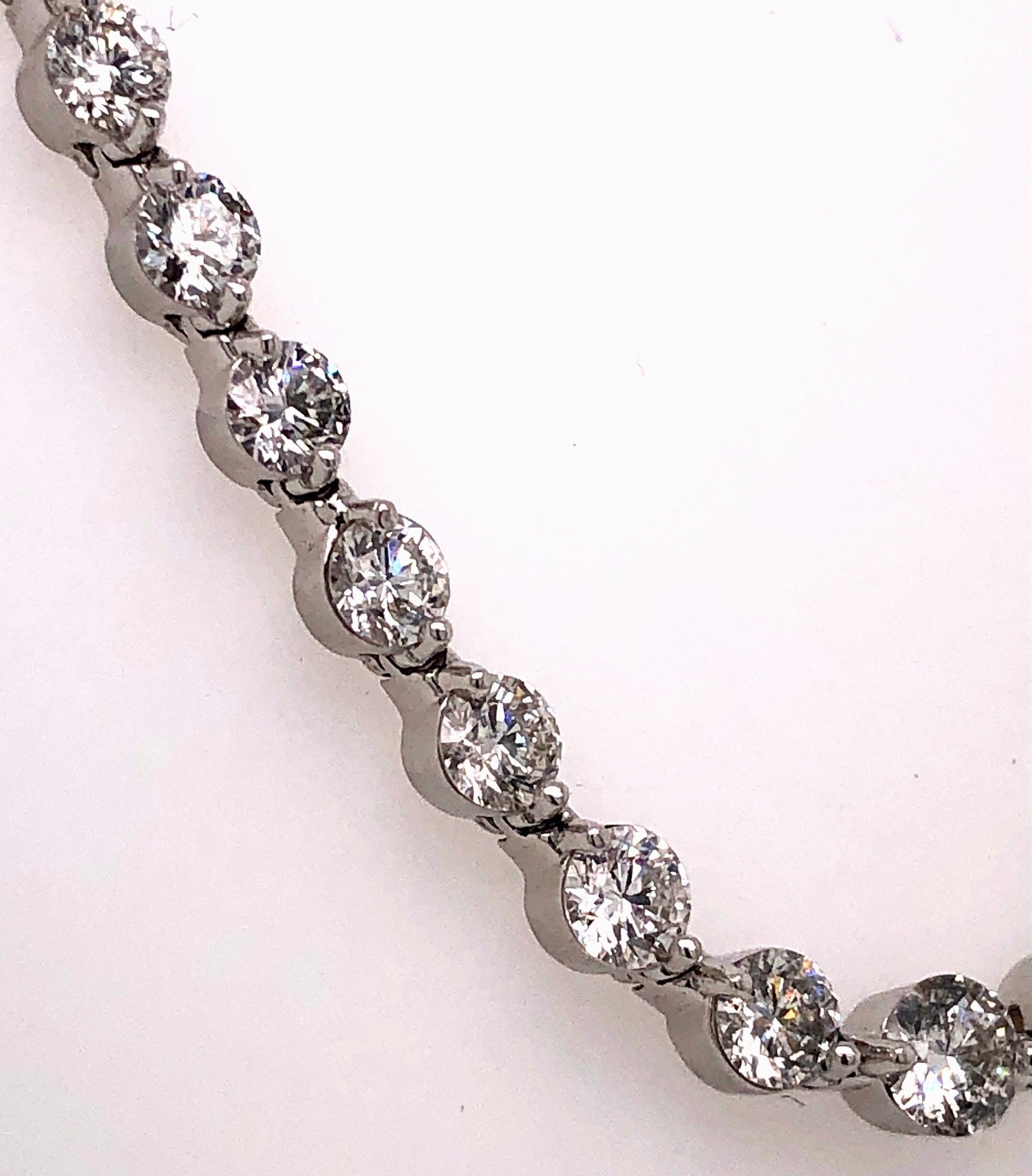 Emilio Jewelry Signature 10.35 Carat Graduating Diamond Riviera Necklace In New Condition In New York, NY