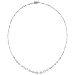 Emilio Jewelry Signature 10.35 Carat Graduating Diamond Riviera Necklace