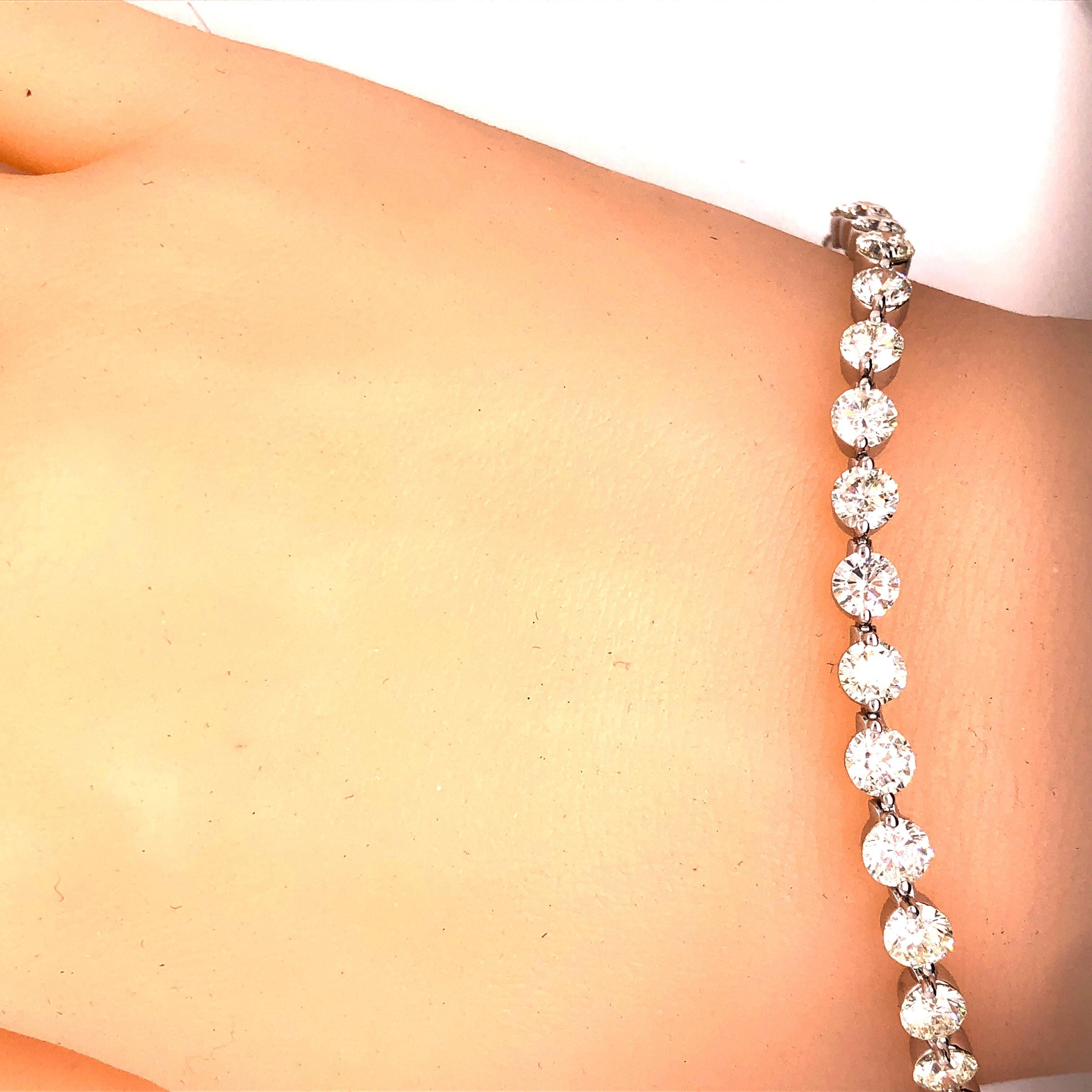 Emilio Jewelry Signature 9.18 Carat Diamond Bracelet 6