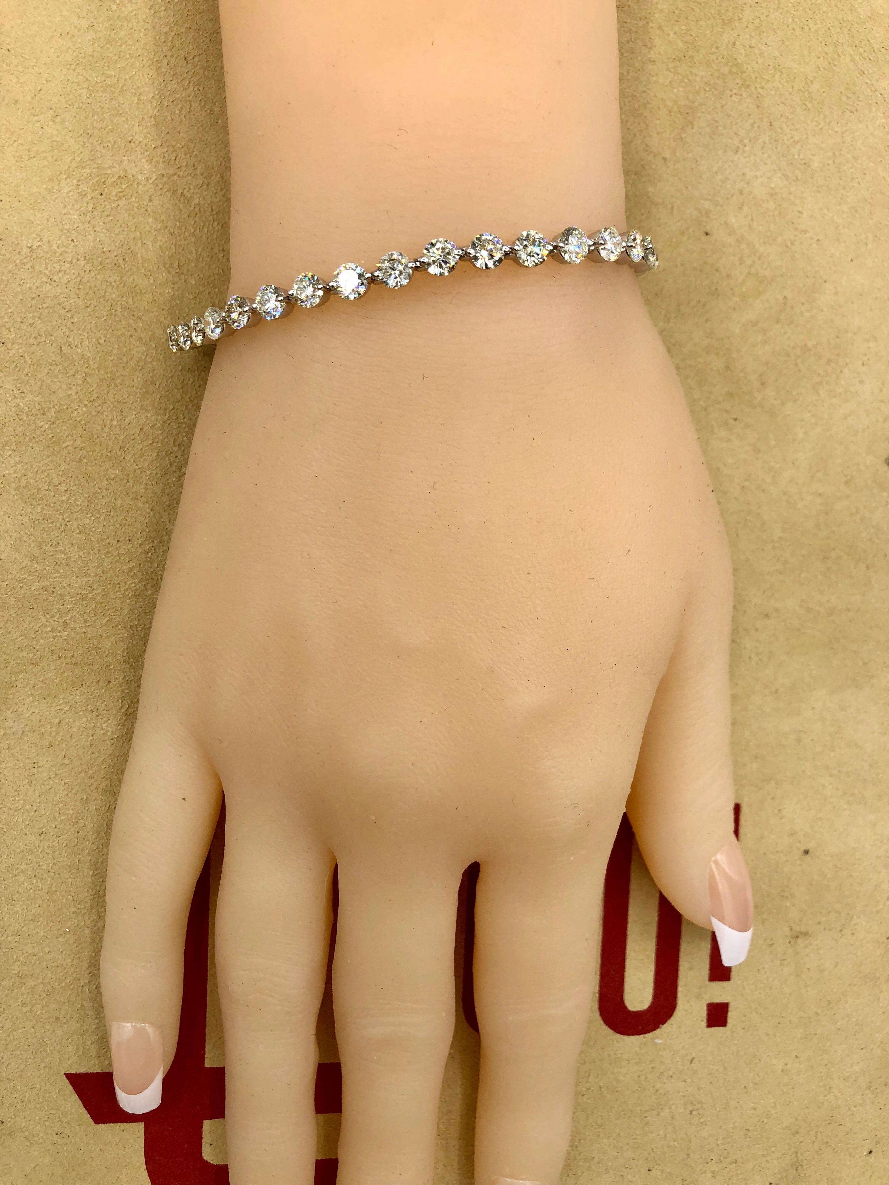 Emilio Jewelry Signature 9.18 Carat Diamond Bracelet 3