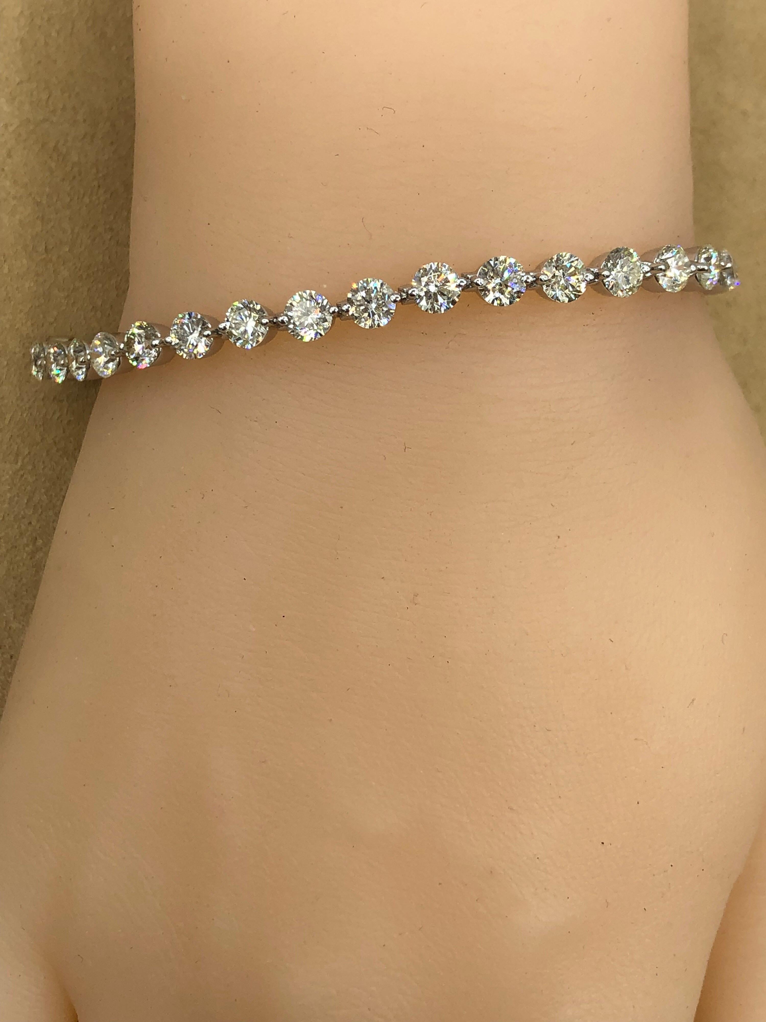 Emilio Jewelry Signature 9.18 Carat Diamond Bracelet 4