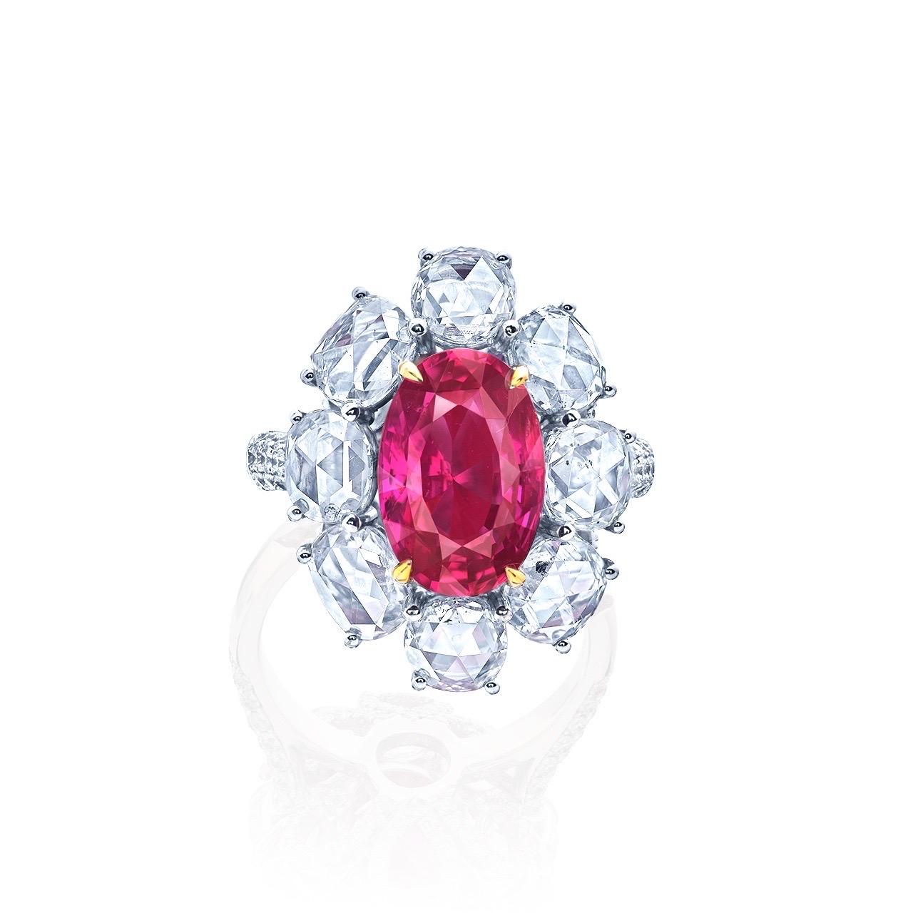 Emilio Jewelry Untreated Ruby Ring  In New Condition For Sale In New York, NY
