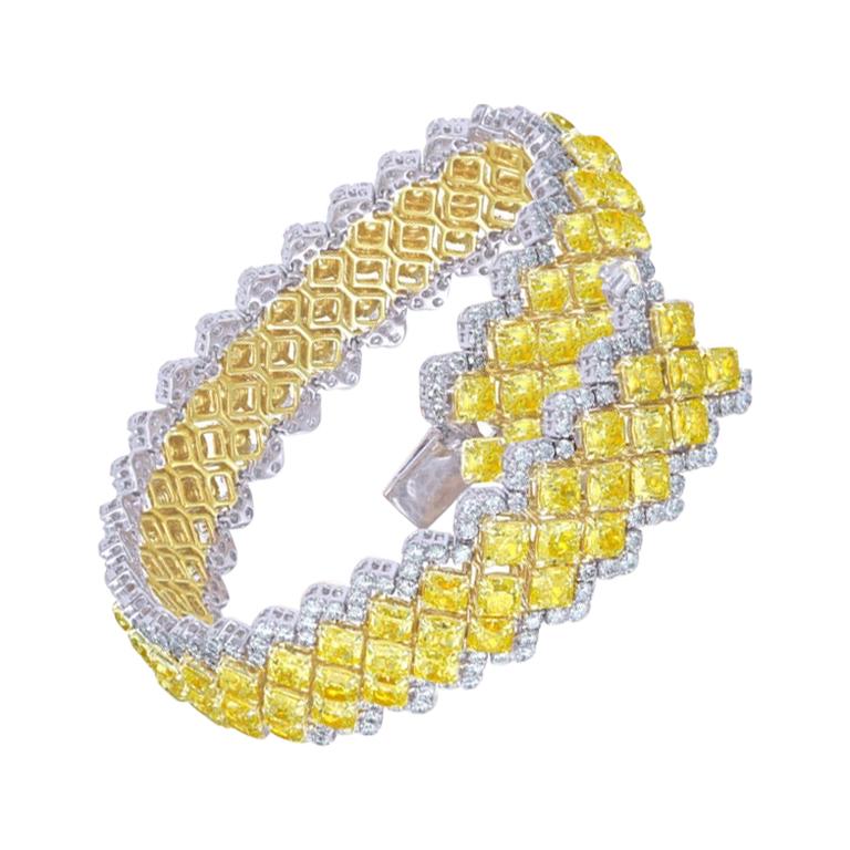Emilio Jewelry Yellow Diamond Bracelet