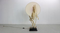 Emilio Lancia Scultura in ottone di uccelli Lampada da tavolo o da terra, 1970 Italia