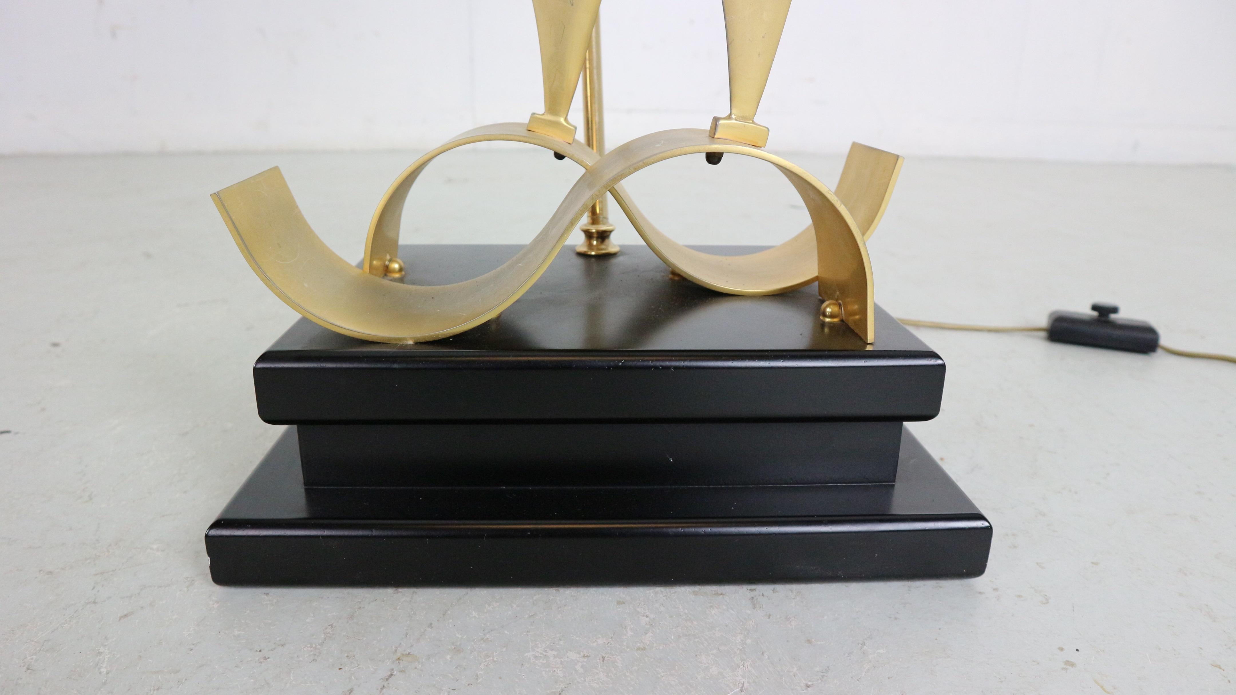 Emilio Lancia Brass Sculpture Of Birds Table Or Floor Lamp, 1970 Italy 3
