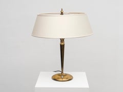 Emilio Lancia Modern Brass Tall Table Lamp, 1940s