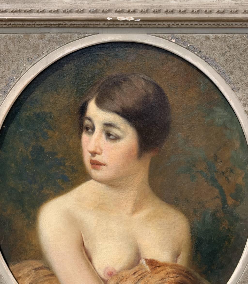 Emilio Magistretti (pittore italiano) - pittura di figura della fine dell'Ottocento - Tigre in vendita 3