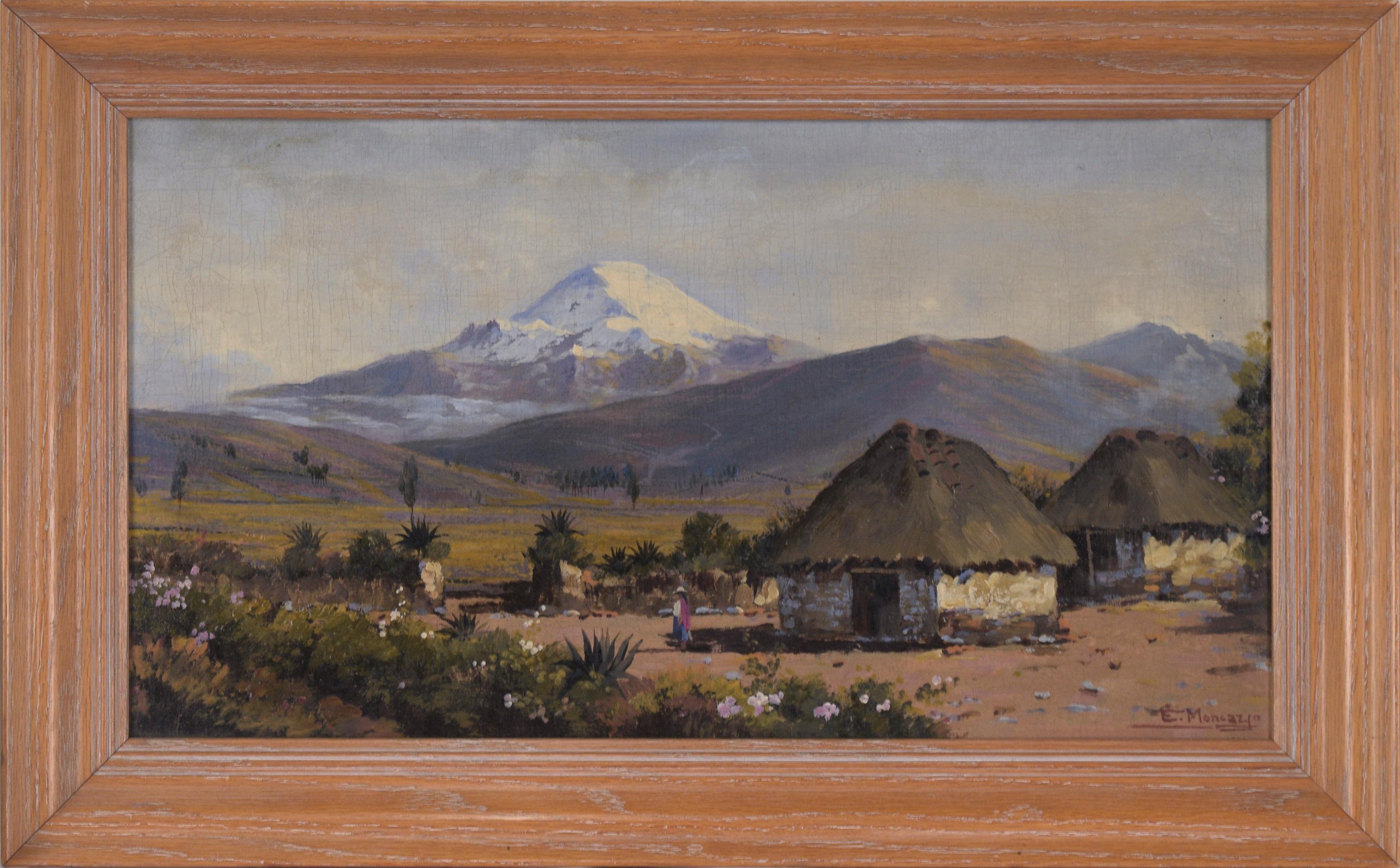 Emilio Moncayo Landscape Painting - "Mt. Cayambe, Ecuadorian Andes" - Landscape