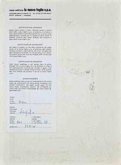 The Violin – Lithographie von Emilio Notte – 1978