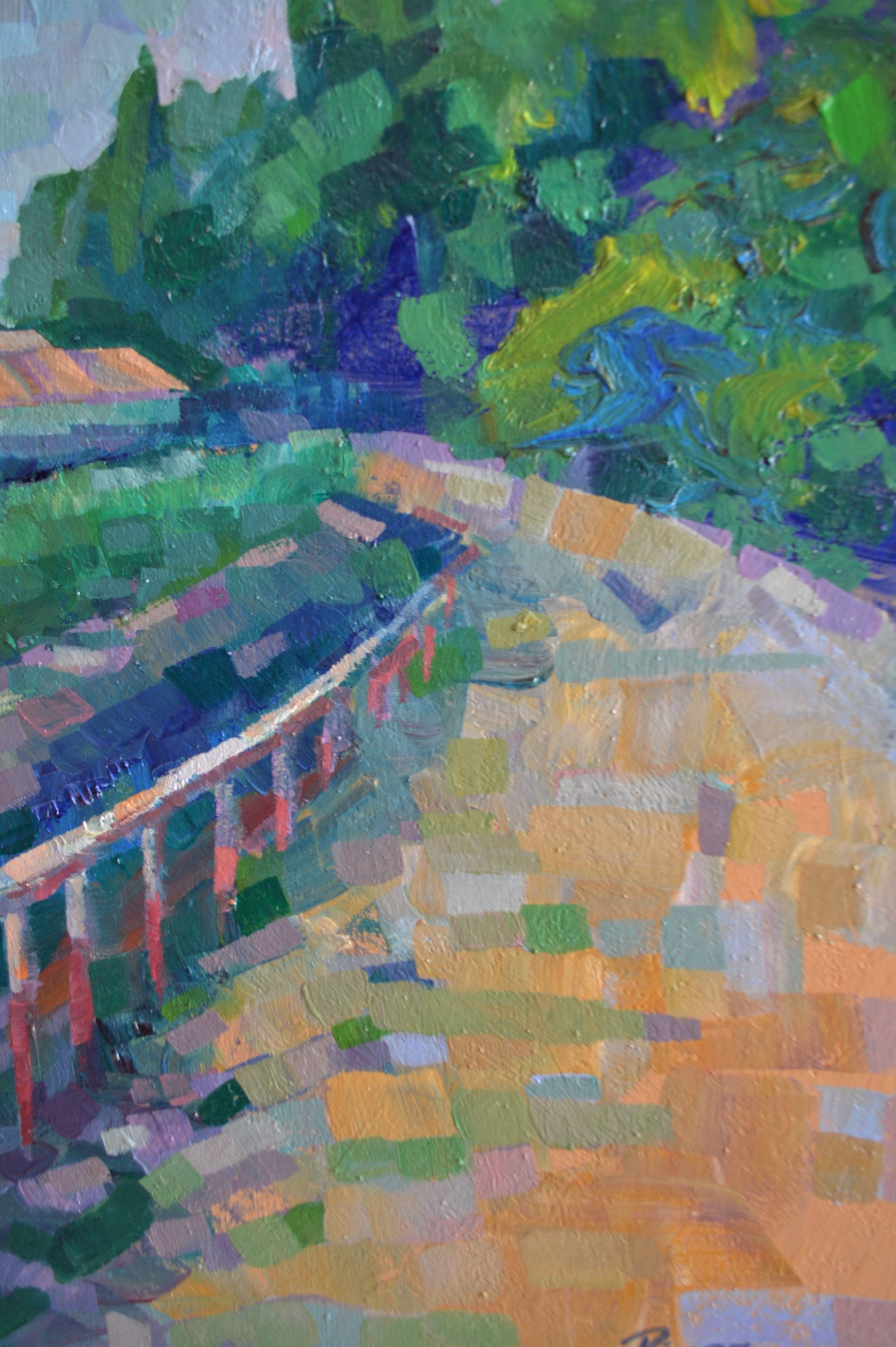 Acequia Gorda 2, Painting, Oil on Canvas For Sale 1