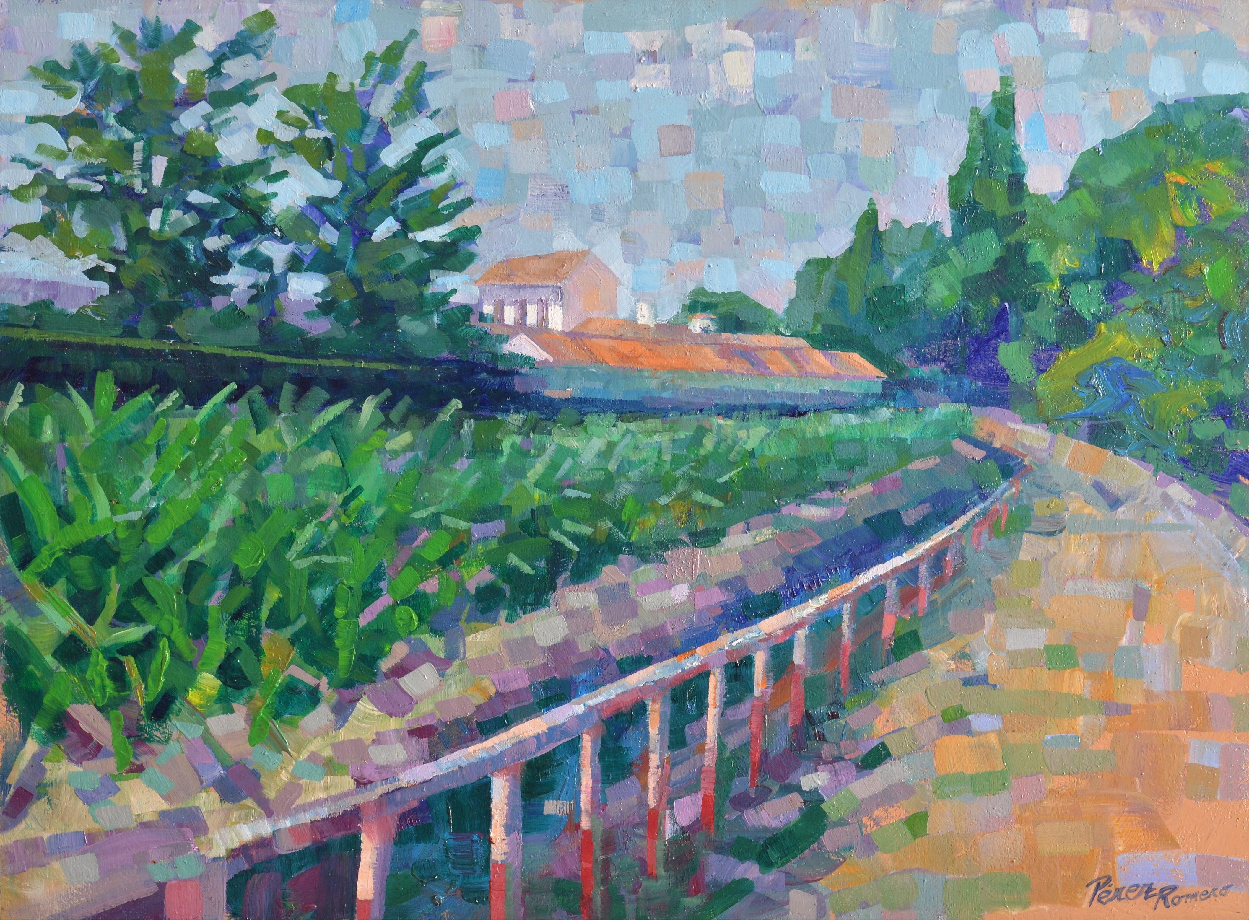 Acequia Gorda 2, Gemälde, Öl auf Leinwand – Painting von Emilio Perez Romero