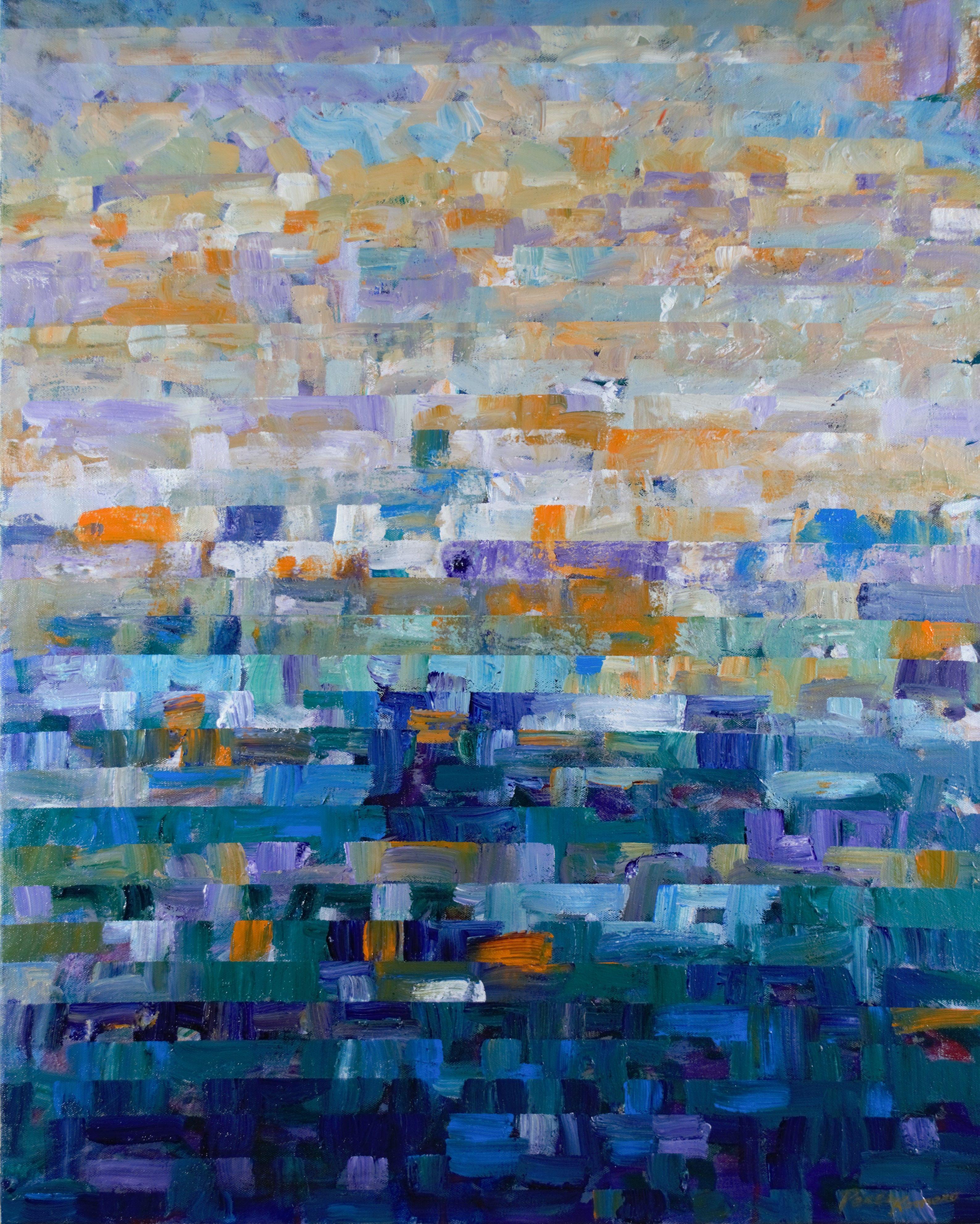 Abstract Painting de Emilio Perez Romero - Eternidad, Pintura, Acrílico sobre lienzo