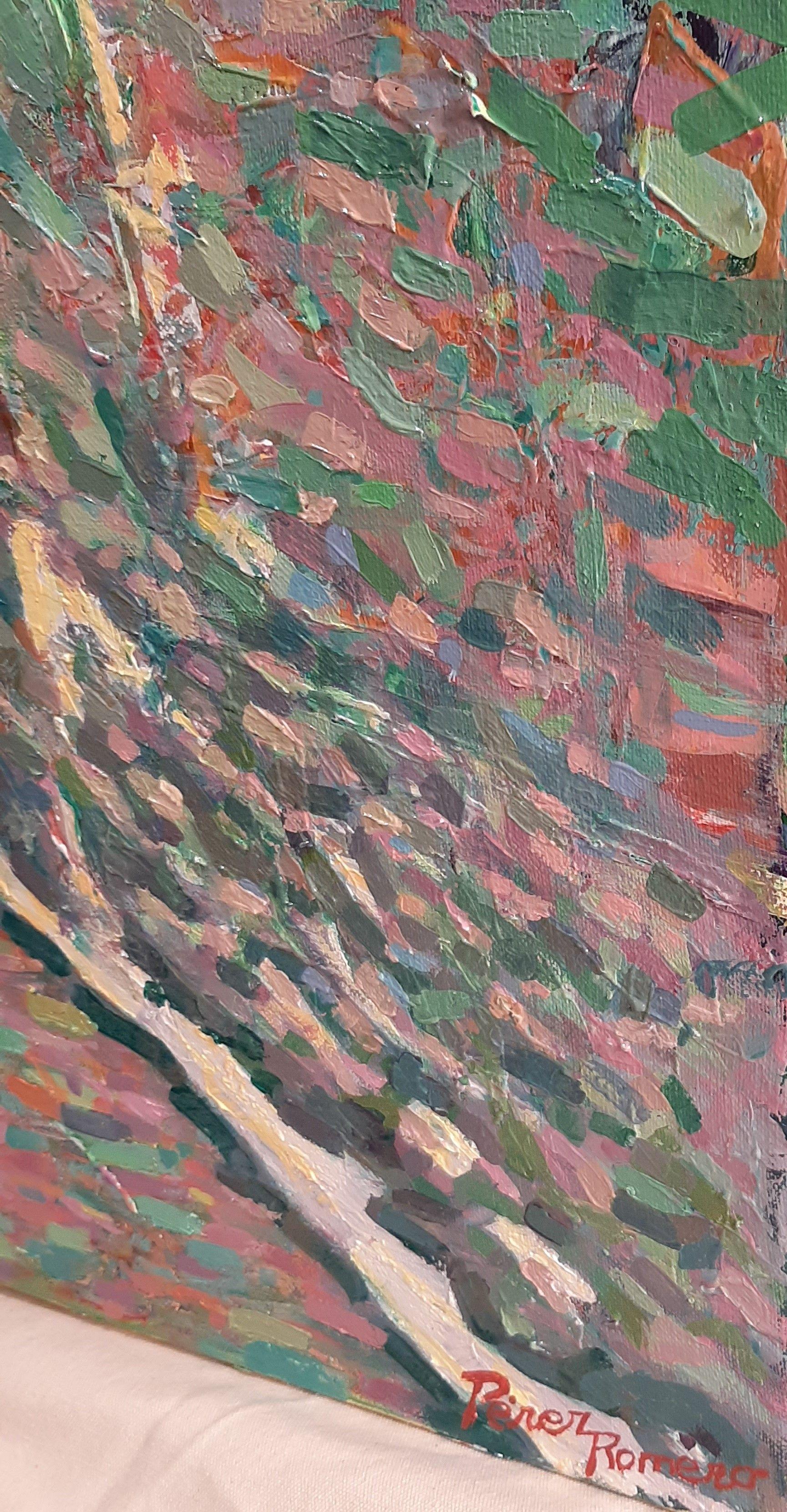 Donna. Guejar-Sierra, Pittura, Olio su tela - Painting Impressionismo di Emilio Perez Romero