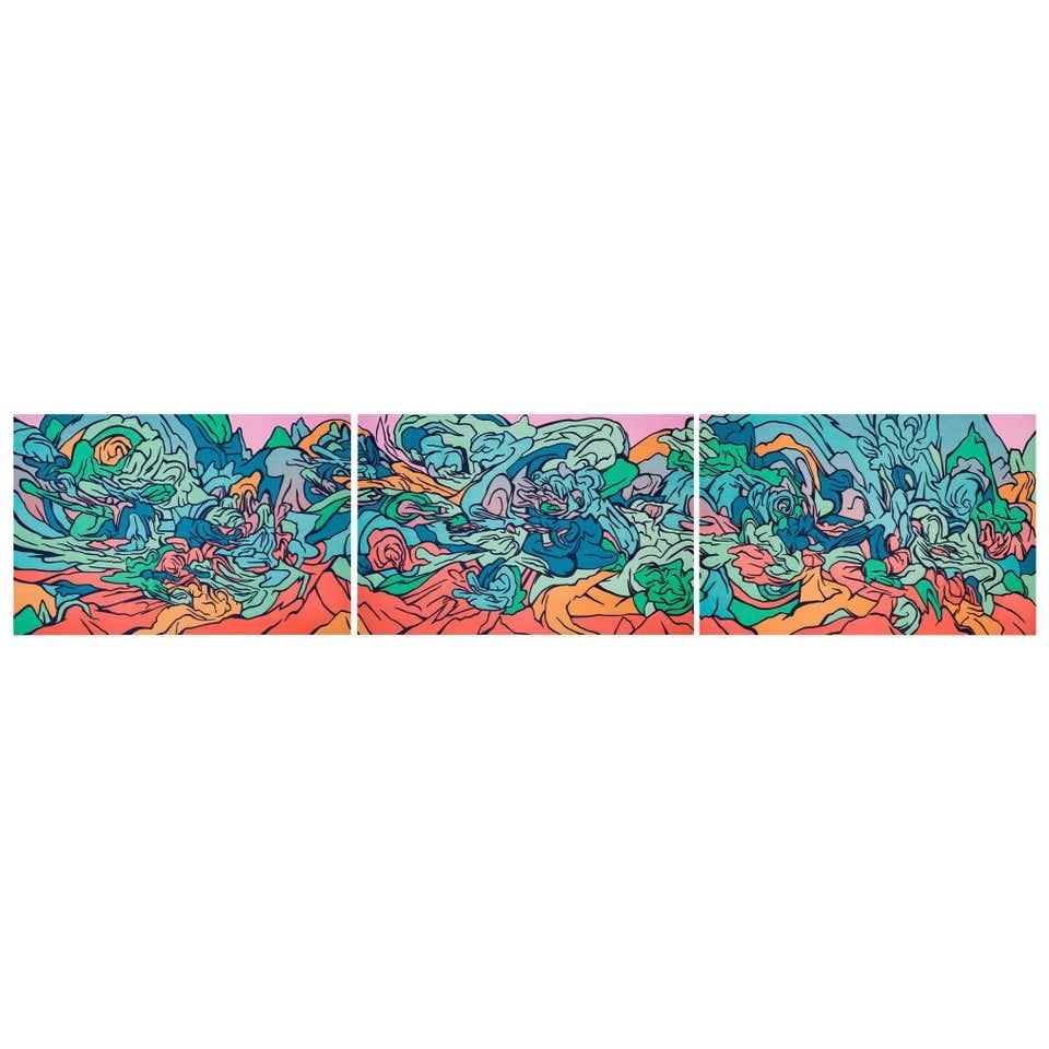 Emilio Perez Triptych of Three Lithographs, 2017 For Sale 2