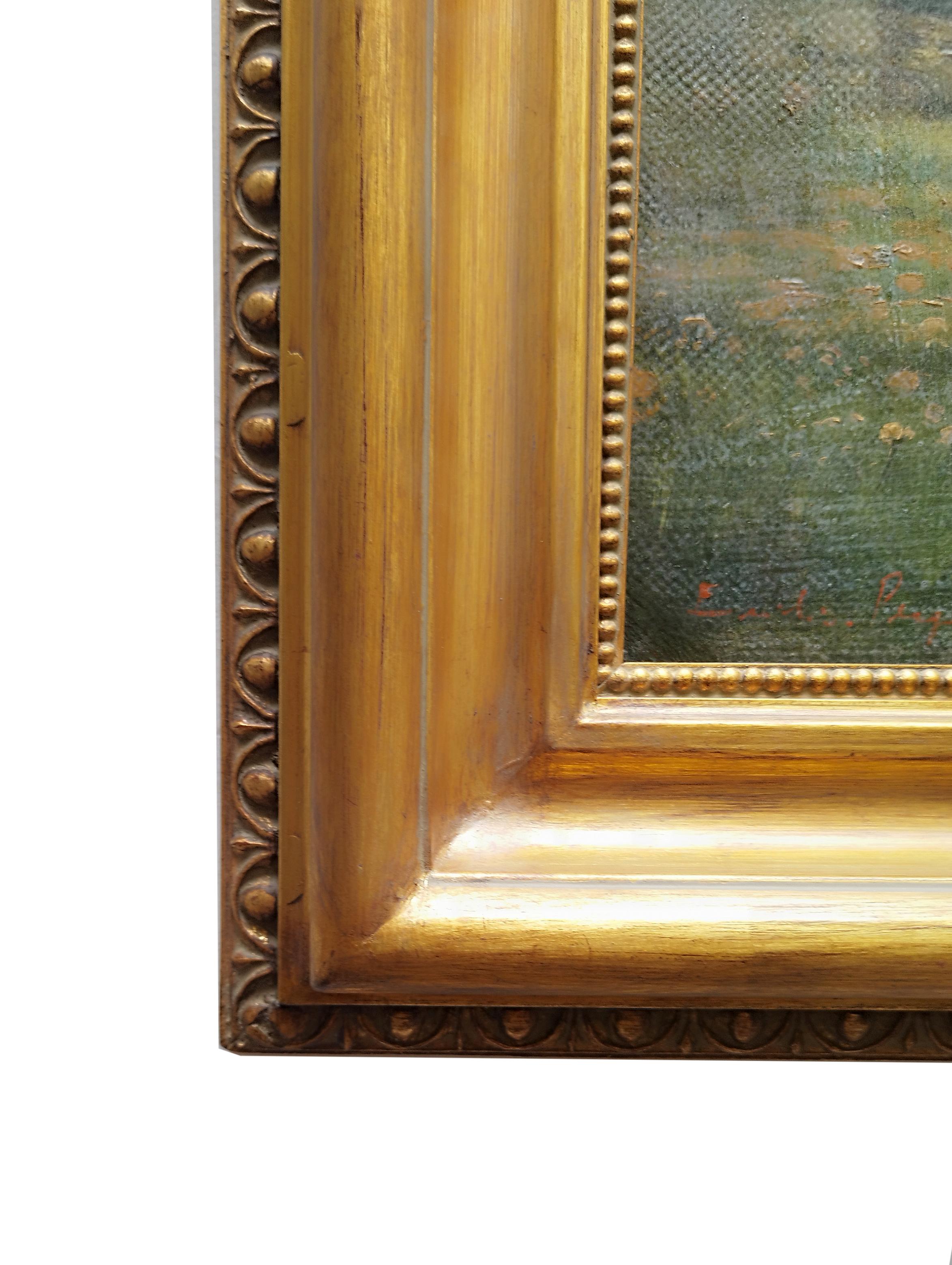 Emilio Pergola - Peinture à l'huile sur toile italienne - COUNTRY LANDSCAPE en vente 6