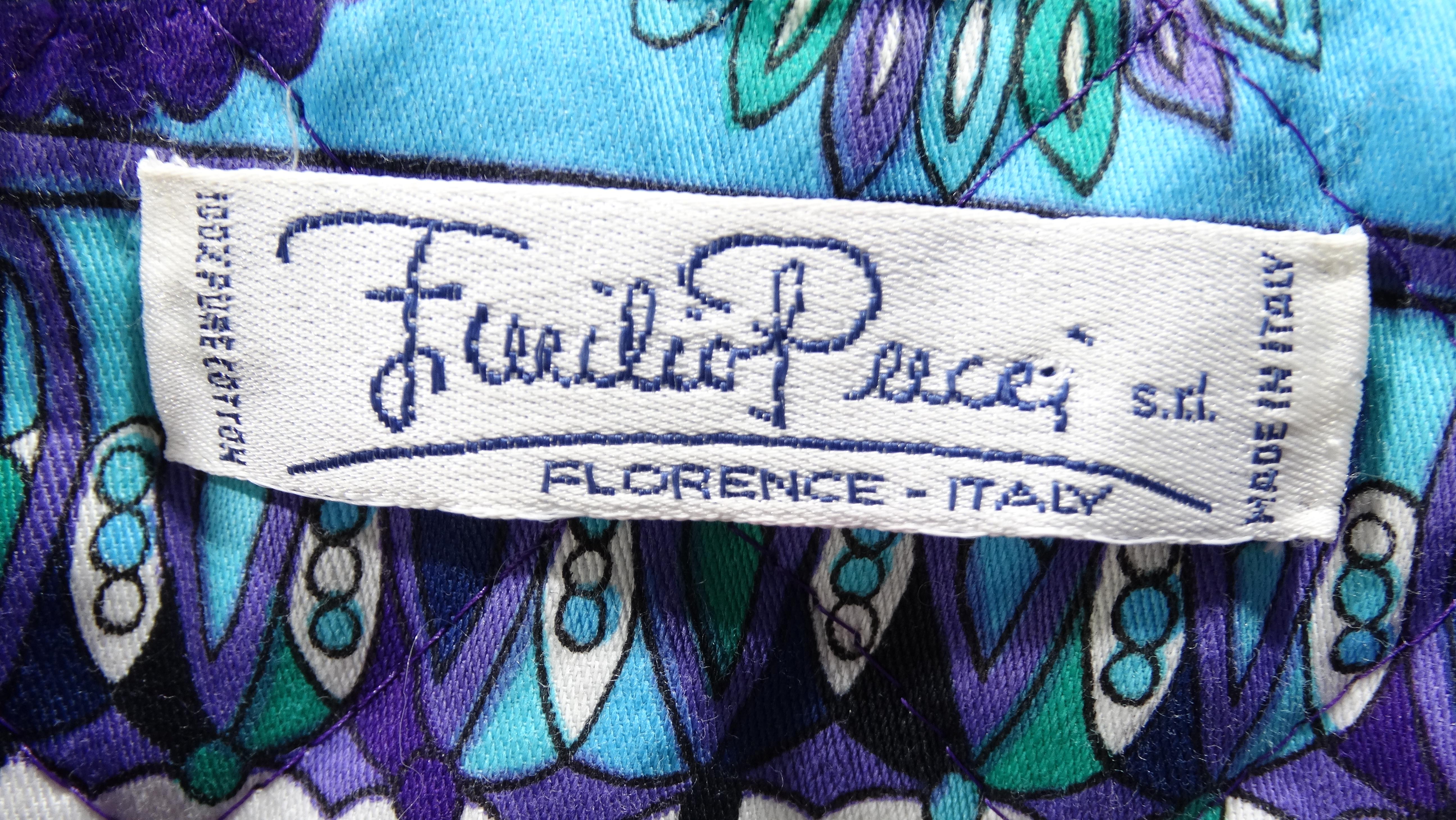 Emilio Pucci 1960's Cotton Quilted Dress For Sale 3