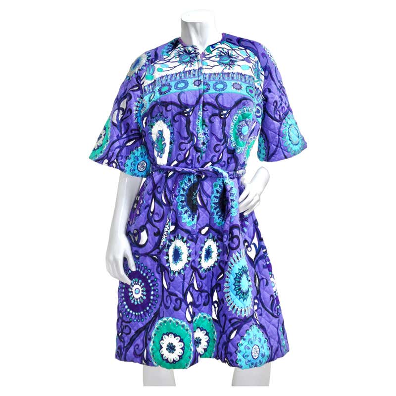 Emilio Pucci 1960s Vintage Silk Jersey Dress For Sale at 1stDibs