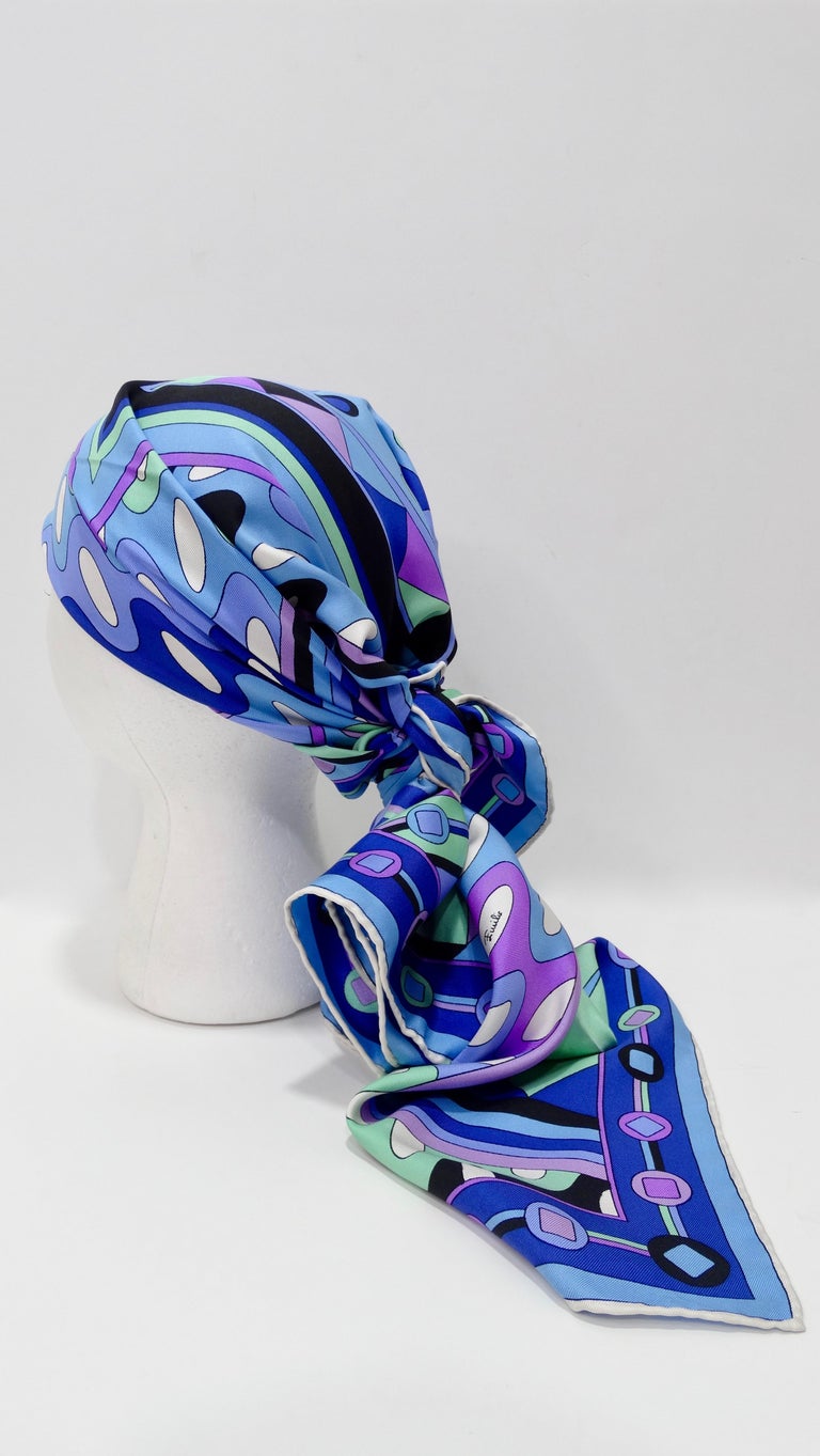 EMILIO PUCCI SILK SCARF 70s Silk scarf, abstract  - Bertolami