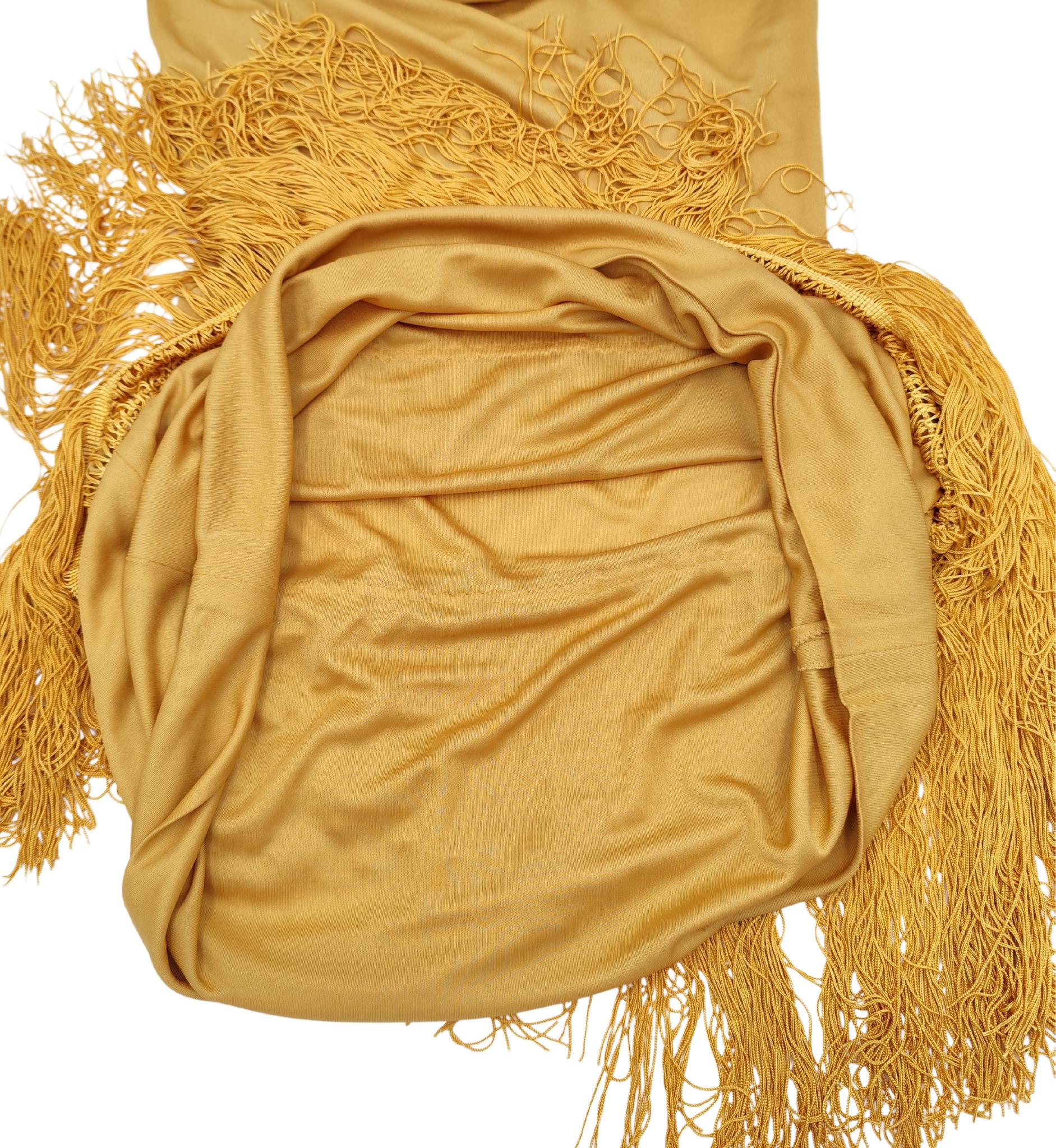 Emilio Pucci 1960s mustard yellow fringe silk dress For Sale 4