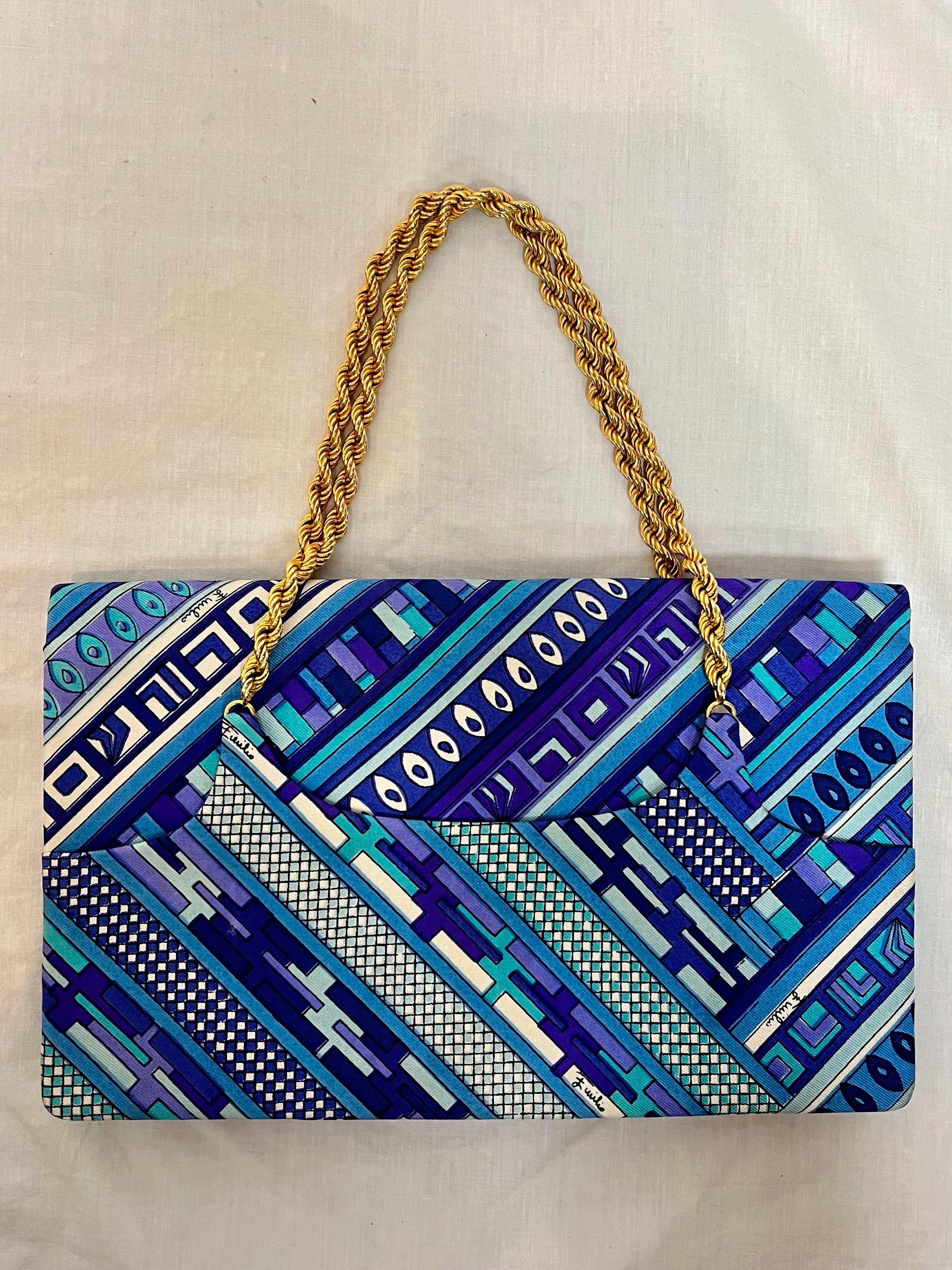 A gorgeous, fun and oh so chic bag by none other than Emlio Pucci. 