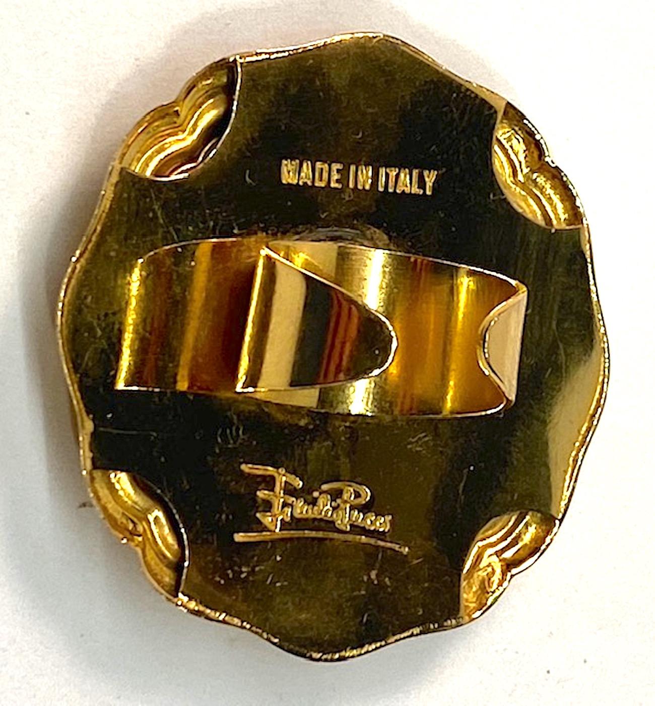 Women's Emilio Pucci 1980s Medallion Ring 