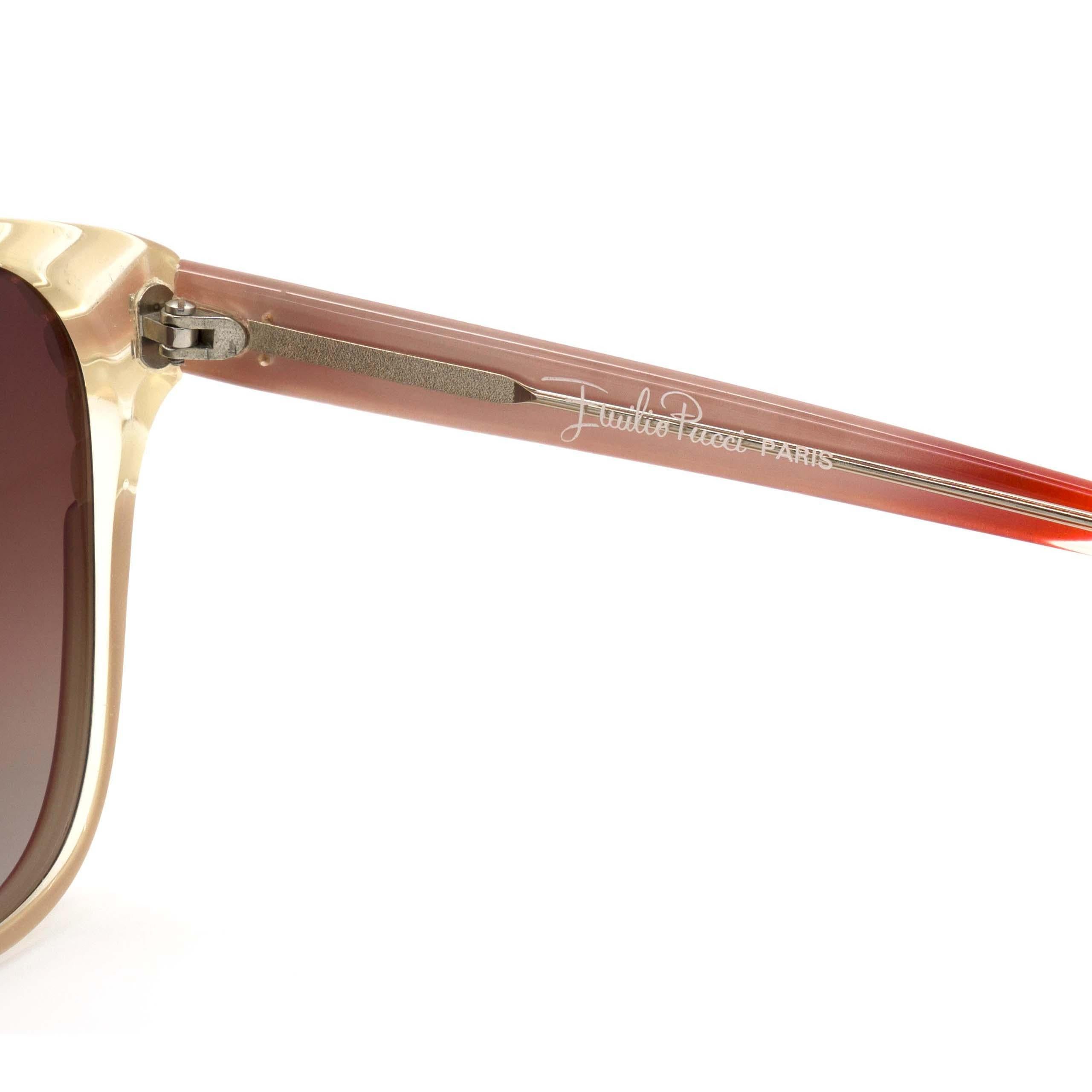 Emilio Pucci 70s sunglasses for women In New Condition In Santa Clarita, CA