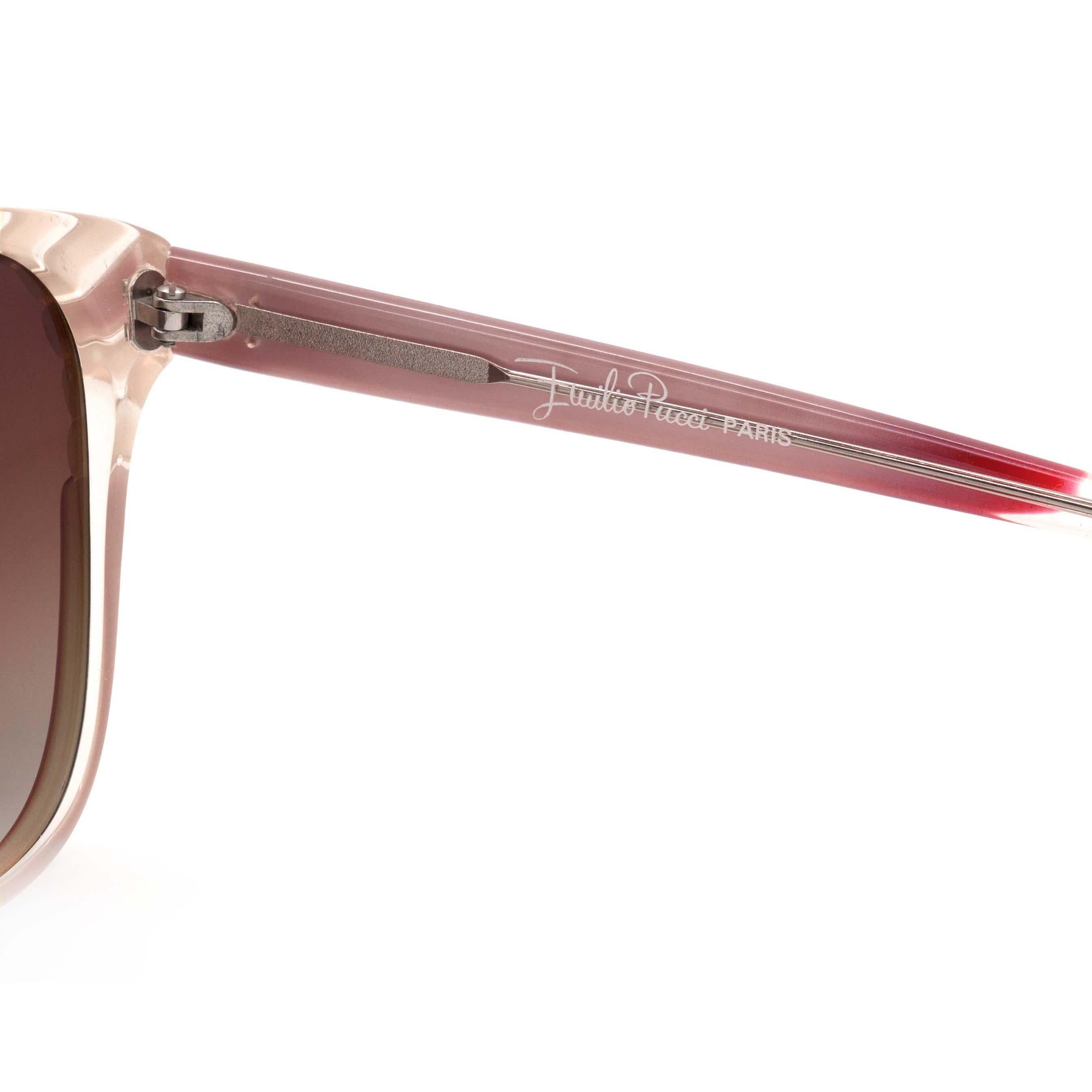 Brown Emilio Pucci 70s sunglasses for women For Sale