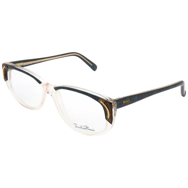 Emilio Pucci 80s eyeglasses for women For Sale at 1stDibs
