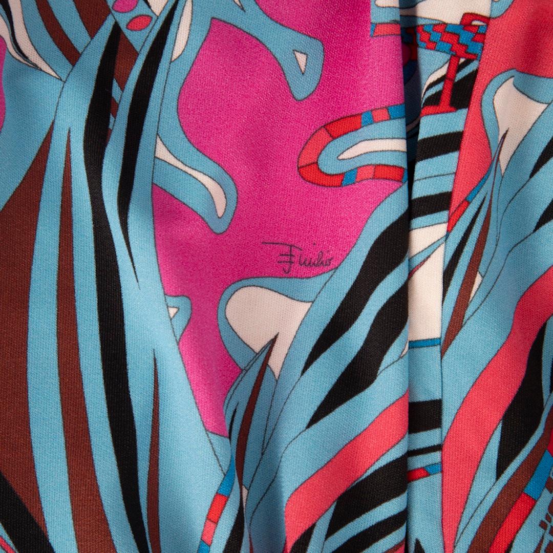 Emilio Pucci Abstract Pattern Sleeveless Dress Size XS In New Condition In London, GB