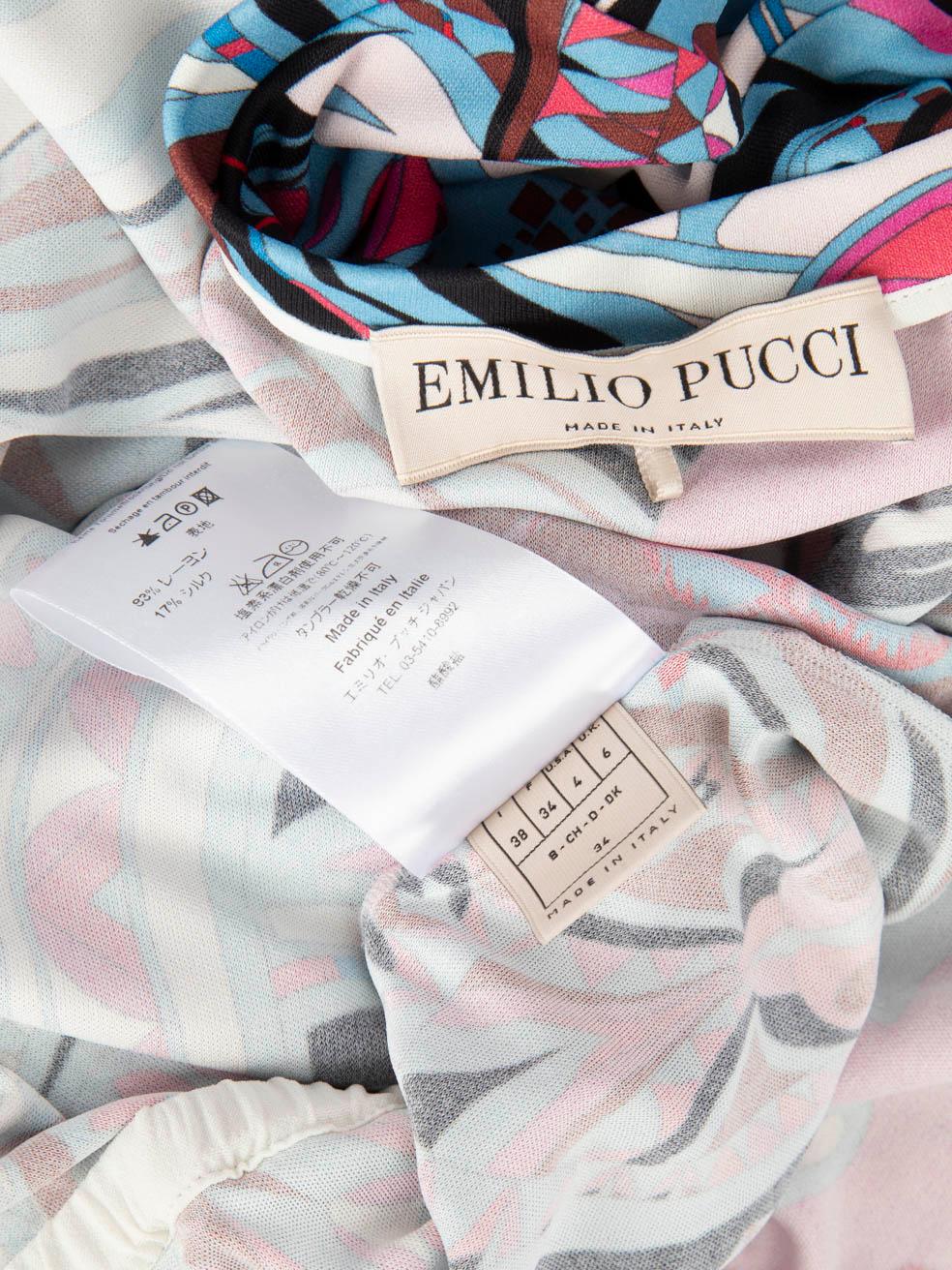 Women's Emilio Pucci Abstract Pattern Sleeveless Dress Size XS