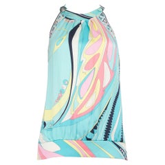 Emilio Pucci Abstract Pattern Tank Top Size L